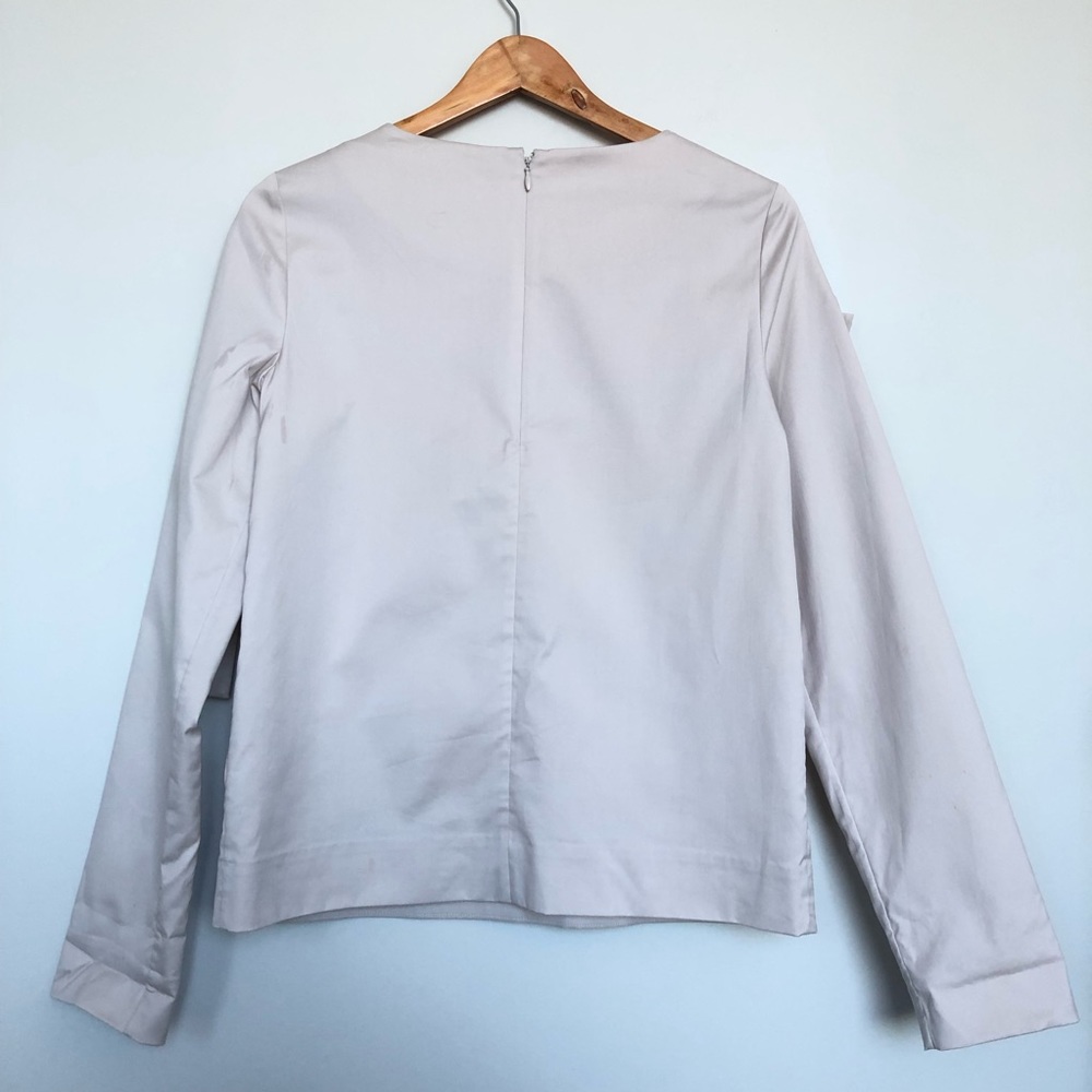 COS pale pink long sleeve bow shirt - Picture 5 of 6